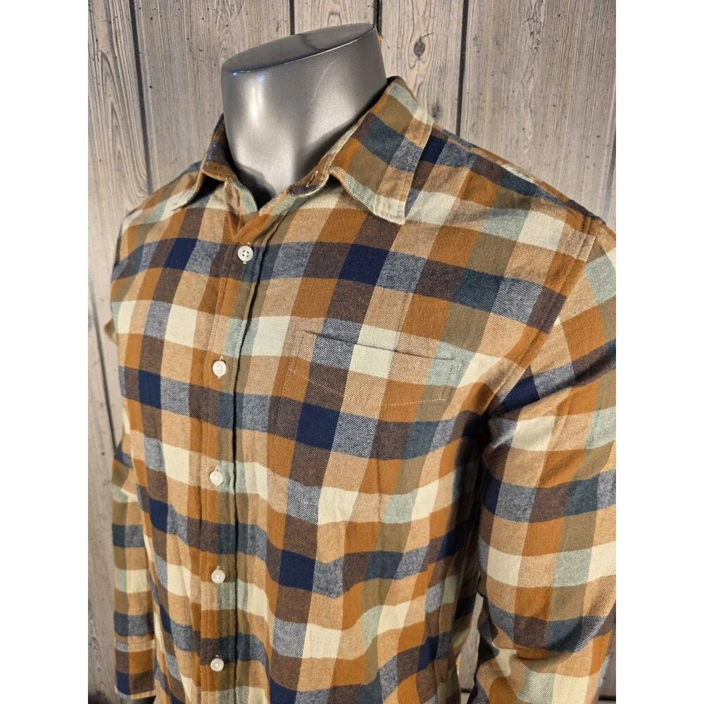 J.Crew Buffalo Check Flannel Shirt Mens XL Long Sleeve Re Imagined
